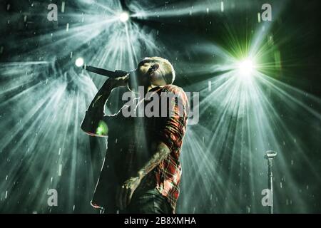Copenhague, Danemark. 23 juin 2017. Le groupe britannique metalcore Architects organise un concert lors du festival danois de musique lourde Copehell 2017 à Copenhague. Ici, le chanteur Sam carter est vu en direct sur scène. (Crédit photo: Gonzales photo - Nikolaj Bransholm). Banque D'Images