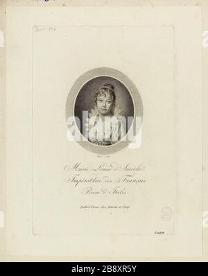 Marie Louise d'Autriche / impératrice des Français / Reine d'Italie. Banque D'Images