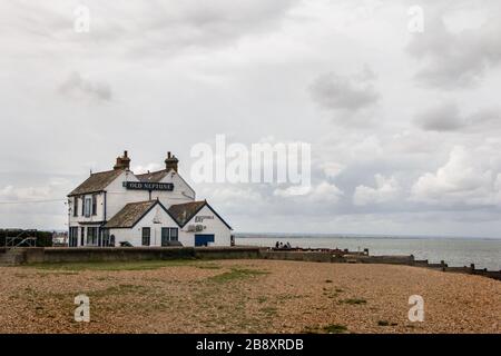 The Old Neptune, Whitstable Bay, Kent Royaume-Uni Banque D'Images