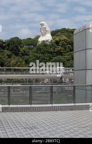 Ofuna/Japon, 20 mai 2019 : statue d'Ofuna Kannon dans le temple de Kannon-ji. Situé dans le district de Kamakura, au Japon. Banque D'Images