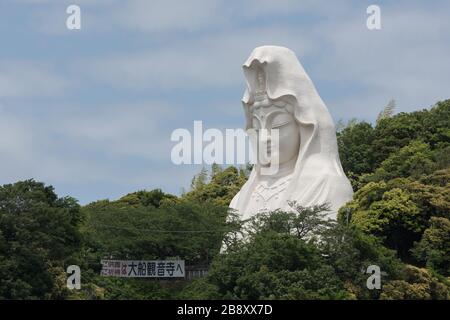 Ofuna/Japon, 20 mai 2019 : statue d'Ofuna Kannon dans le temple de Kannon-ji. Situé dans le district de Kamakura, au Japon. Banque D'Images