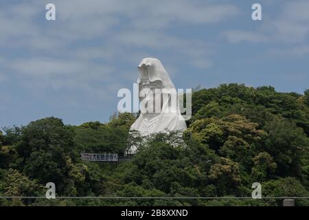 Ofuna/Japon, 20 mai 2019 : statue d'Ofuna Kannon dans le temple de Kannon-ji. Situé dans le district de Kamakura, au Japon. Banque D'Images