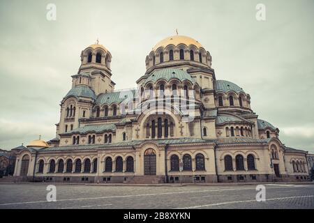 Sofie - 5 mars 2020: Cathédrale Saint-Alexandre Nevsky Banque D'Images