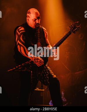 Copenhague, Danemark. 25 juin 2017. Le groupe américain thrash Metal Slayer organise un concert en direct lors du festival danois de musique Copenhague 2017. Ici, le guitariste Kerry King est vu en direct sur scène. (Crédit photo: Gonzales photo - Nikolaj Bransholm). Banque D'Images