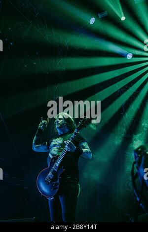 Copenhague, Danemark. 25 juin 2017. Le groupe américain thrash Metal Slayer organise un concert en direct lors du festival danois de musique Copenhague 2017. Ici le guitariste Gary Holt est vu en direct sur scène. (Crédit photo: Gonzales photo - Nikolaj Bransholm). Banque D'Images