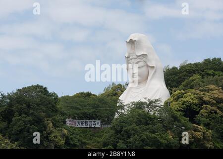 Ofuna/Japon, 20 mai 2019 : statue d'Ofuna Kannon dans le temple de Kannon-ji. Situé dans le district de Kamakura, au Japon. Banque D'Images