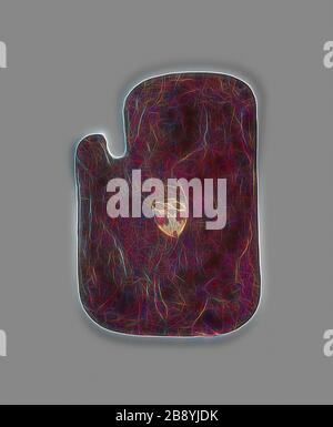 Bouclier jouant (Stecktarge) avec les armoiries de la Ville de Deggendorf, 1450/60, Allemagne du Sud, Bavière, Saxe, Bois, fer, cuir, toile, gesso, peinture, 77,5 × 53,3 cm (30 1/2 × 21 in.), repensée par Gibon, design de luges gaies et rayons de lumière. L'art classique réinventé avec une touche moderne. La photographie inspirée du futurisme, qui embrasse l'énergie dynamique de la technologie moderne, du mouvement, de la vitesse et révolutionne la culture. Banque D'Images