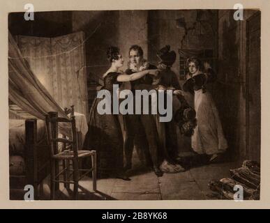 Échapper [celle de Lavalette, échanger des vêtements avec ceux de sa femme] Banque D'Images