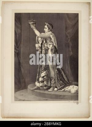 Napoléon couronnant Josephine, au couronnement Banque D'Images