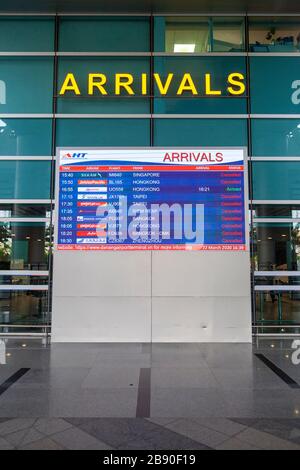 Da Nang, Vietnam. 22 mars 2020. L'aéroport international de da Nang est déserté après que le premier ministre du Vietnam a ordonné la suspension de tous les vols internationaux. Le Vietnam a également suspendu l'entrée de tous les étrangers à partir du 22 mars 2020, afin de limiter la propagation de la COVID-19. (Crédit photo: Gonzales photo/Alay Live News Banque D'Images