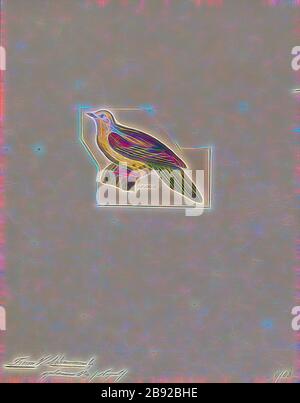 Treron sphhenura, Print, le pigeon vert à queue de cale ou le pigeon vert Kokla (Treron sphenurus) est une espèce d'oiseau de la famille Columbidae., 1820-1860, repensé par Gibon, design de gaie chaude et gaie de luminosité et rayons de lumière radiance. L'art classique réinventé avec une touche moderne. La photographie inspirée du futurisme, qui embrasse l'énergie dynamique de la technologie moderne, du mouvement, de la vitesse et révolutionne la culture. Banque D'Images