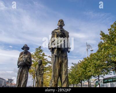 Mémorial irlandais de la famine de pommes de terre à Dublin, Irlande Banque D'Images