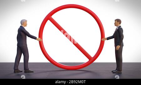 distanciation sociale pour arrêter la propagation de la contagion covid19 Banque D'Images