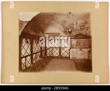 Crypte du séminaire Carmélite de l'Église Saint-Joseph, 6ème arrondissement, Paris Crypte de l'Église Saint-Joseph-des-Carmes, séminaire des Carmes. Paris (VIème arr.). Photographie anonyme. Paris, musée Carnavalet. Paris, musée Carnavalet. Banque D'Images