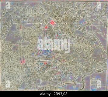 Bataille à Cunersdorf, Plan de la bataille de Kunersdorf le 12 août 1759, signé : J. F. Sneider Bombardier del, C. F. Gürsch sc, Fig. 3, p. 384, Schneider Bombardier, J. F. (DEL.), Gürsch Carl Friedrich (sc.), Georg Friedrich von Tempelhoff, Henry Lloyd: Geschichte des siebenjährigen Krieges in Deutschland zwischen dem Könige von Preussen und der Königin mit ihren Alliirten vom général Lloyd. ALS eine Fortsetzung der Geschichte des General Lloyd. BD 3. Berlin: Gedrukt und verlegt von Johann Friedrich Unger, 1787, réimaginé par Gibon, conception de chaleureux gai lumineux et Banque D'Images