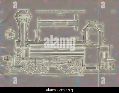 Machine construite selon American system v. J. J. Meyer dans Mühlhausen 2, Locomotive selon American system by J.J. Meyer dans Mühlhausen, signé: Heustinger c., W, Lith., v, J. Lehnhardt, Publisher c., CH. W. Kreidel, plate VII, après p. 175, Heustinger von Waldegg, Edmund, Lith. Anstalt von J. Lehnhardt (lith.), Christian Wilhelm Kreidel Verlag (dir.), Edmund Heustiger von Waldegg, Wilhelm Clauss: Abbildung und Beschreibung der Locomotive-Maschine: Nden besten und neuesen Constructionen: unter Benenglung der Werischen der Werischen und Kingzchen von Kingen, der Schöden der, Kenzen und Kenzen und Kenzen Banque D'Images