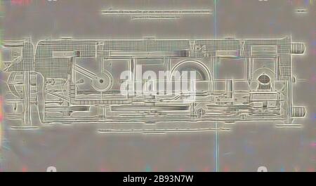 Locomotive pour trains rapides sur le York-Newcastle, Locomotive selon la conception de R & W Hawton, signé: Heustinger v., W, Lith., v, J. Lehnhardt, Publisher v., CH. W. Kreidel, plate XIV, après p. 175, Heustinger von Waldegg, Edmund, Lith. Anstalt von J. Lehnhardt (lith.), Christian Wilhelm Kreidel Verlag (dir.), Edmund Heustiger von Waldegg, Wilhelm Clauss: Abbildung und Beschreibung der Locomotive-Maschine: Nden besten und neuesen Constructionen: unter Benenglung der Werischen der, der Schöderen, le Schöder, Schöderen, le Schöder, Schöffen und Schöder, Schöffen, le Schöffen und Schöder, Schöffen, le Schöder, Kingder, King Banque D'Images
