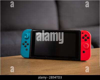 Royaume-Uni, mars 2020: Console de console de console de Nintendo Switch Banque D'Images