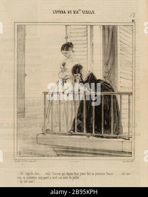 OPÉRA AU XIXème SIÈCLE [plaque 45 publiée dans le Charivari] (sécurité inscrite (lettre)) |. L'Opéra au XIXe siècle (comme fictif) Banque D'Images