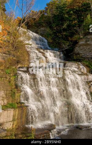 Hector Falls à Burdett, NY Banque D'Images