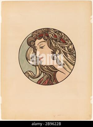 Vitrail pour la façade de la boutique Fouquet (titre factice) Banque D'Images