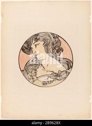 Vitrail pour la façade de la boutique Fouquet (titre factice) Banque D'Images