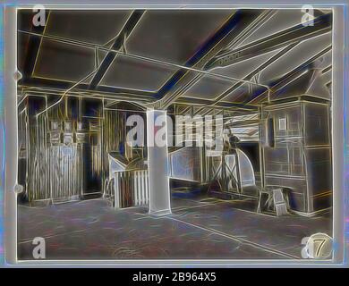 Photographie, plate Department 'Air-Conditioning Plant', Abbotsford, vers les années 1930, photographie en noir et blanc représentant l'usine de climatisation dans le plate Department. L'air vers la salle de séchage est distribué et filtré par un filtre de mur à mur près de 3 pieds du plafond. L'image est numéro 7 dans une série représentant le département de plaque de l'usine de Kodak Australasia Pty Ltd à Abbotsford, vers les années 1930. Collection de produits, réimaginé par Gibon, conception de chaleureux gai brilling de luminosité et de rayons de lumière radiance. L'art classique réinventé avec une touche moderne. Inspiré par la photographie Banque D'Images