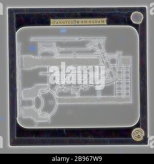 Diapositive lanterne - Tangyes Ltd, Diagram,Newcomen's Atmospheric Steam Pump Engine, vers 1910, une des 239 diapositives lanternes en verre représentant des produits fabriqués par les ingénieurs de Tangyes Limited de Birmingham, Angleterre. Les images comprennent divers produits tels que les moteurs, les pompes centrifuges, les pompes hydrauliques, les producteurs de gaz, les machines d'essai de matériaux, les presses, les machines-outils, les vérins hydrauliques, etc. Tangyes était une entreprise qui a exploité de 1857 à 1957. Ils ont produit une grande variété d'ingénierie, réimaginé par Gibon, conception de chaleureux gai lumineux et lumineux rayonnant de la luminosité et de rayons de lumière. L'art classique réinvente Banque D'Images