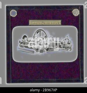 Diapositive lanterne - Tangyes Ltd, Gas Engines, vers 1910, une des 239 diapositives lanternes en verre représentant des produits fabriqués par les ingénieurs de Tangyes Limited de Birmingham, Angleterre. Les images comprennent divers produits tels que les moteurs, les pompes centrifuges, les pompes hydrauliques, les producteurs de gaz, les machines d'essai de matériaux, les presses, les machines-outils, les vérins hydrauliques, etc. Tangyes était une entreprise qui a exploité de 1857 à 1957. Ils ont produit une grande variété d'ingénierie, réimaginé par Gibon, conception de chaleureux gai lumineux et lumineux rayonnant de la luminosité et de rayons de lumière. L'art classique réinventé avec une touche moderne. Photographie Banque D'Images