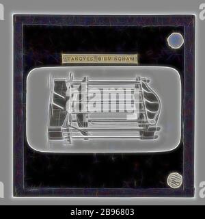 Diapositive lanterne - Tangyes Ltd, Hydraulic Hide Press, vers 1910, une des 239 diapositives lanternes en verre représentant des produits fabriqués par les ingénieurs de Tangyes Limited de Birmingham, Angleterre. Les images comprennent divers produits tels que les moteurs, les pompes centrifuges, les pompes hydrauliques, les producteurs de gaz, les machines d'essai de matériaux, les presses, les machines-outils, les vérins hydrauliques, etc. Tangyes était une entreprise qui a exploité de 1857 à 1957. Ils ont produit une grande variété d'ingénierie, réimaginé par Gibon, conception de chaleureux gai lumineux et lumineux rayonnant de la luminosité et de rayons de lumière. L'art classique réinventé avec une touche moderne. Photo Banque D'Images