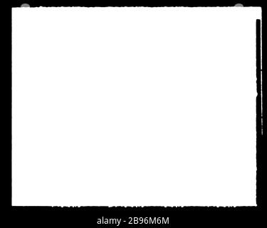 Cadre photo noir et blanc décoratif abstrait. Tapez le texte à l'intérieur, utilisez comme superposition ou pour calque / masque d'écrêtage Banque D'Images