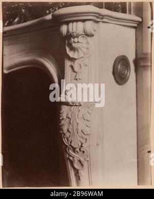 Hotel dengenson, 7ème arrondissement, Paris. Atget, Eugène (Jean Eugène Auguste Atget, dit). 'Hôtel dArgenson, 7ème arrondissement, Paris'. Papier de rage alluminé. Paris, musée Carnavalet. Banque D'Images