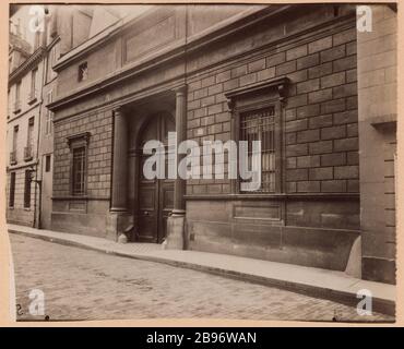 Hôtel Aguesseau, 7ème arrondissement, Paris. Atget, Eugène (Jean Eugène Auguste Atget, dit). 'Hôtel d'Aguréseau, 7ème arrondissement, Paris'. Papier de rage alluminé. Paris, musée Carnavalet. Banque D'Images