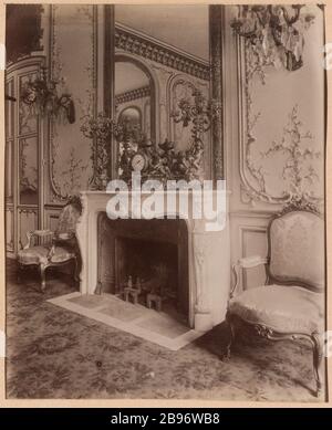 Hotel dengenson, 7ème arrondissement, Paris. Atget, Eugène (Jean Eugène Auguste Atget, dit). 'Hôtel dArgenson, 7ème arrondissement, Paris'. Papier de rage alluminé. Paris, musée Carnavalet. Banque D'Images