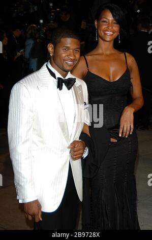 Usher, Elisha Brightwell, 2-27-05 2005 vanity Fair Oscar Party, photo by: SBM / PictureLux - référence du dossier # 33984-11611SBMPLX Banque D'Images