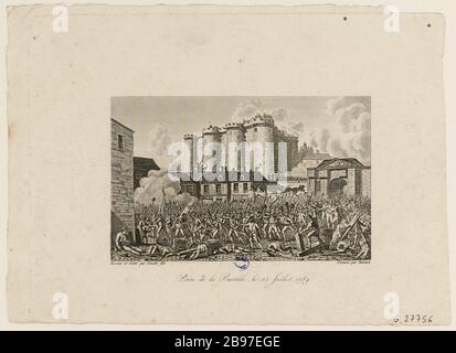 L'assaut de la Bastille le 14 juillet 1789 (IT) Banque D'Images