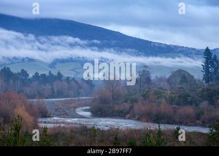 Turangi en hiver, Nouvelle-Zélande Banque D'Images