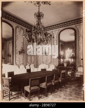 Hotel Rothelin / Hotel Charolais / Conti Hotel [Grand] / Hotel Argenson, 7ème arrondissement, Paris. Atget, Eugène (Jean Eugène Auguste Atget, dit). 'Hôtel de Rothelin / hôtel de Charolais / hôtel Conti [grand] / hôtel d'Argenson, 7ème arrondissement, Paris'. Papier de rage alluminé. Paris, musée Carnavalet. Banque D'Images