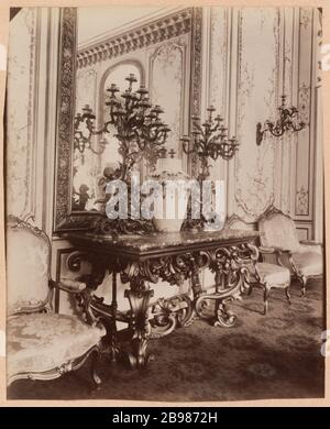 Hotel Rothelin / Hotel Charolais / Conti Hotel [Grand] / Hotel Argenson, 7ème arrondissement, Paris. Atget, Eugène (Jean Eugène Auguste Atget, dit). 'Hôtel de Rothelin / hôtel de Charolais / hôtel Conti [grand] / hôtel d'Argenson, 7ème arrondissement, Paris'. Papier de rage alluminé. Paris, musée Carnavalet. Banque D'Images