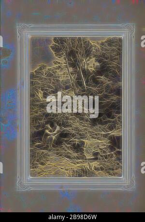 Die Götter Griechenlands, Josef Albert (allemand, 1825 - 1886), Stuttgart, Allemagne, 1859–1862, imprimé argentique, 11.5 × 14.3 cm (4 1/2 × 5 5/8 po.), repensé par Gibon, design de lumière chaude et gaie rayonnant de la luminosité et de rayons lumineux. L'art classique réinventé avec une touche moderne. Photographie inspirée par le futurisme, embrassant l'énergie dynamique de la technologie moderne, le mouvement, la vitesse et révolutionnez la culture. Banque D'Images