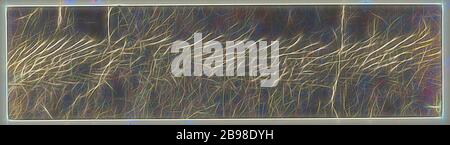 Tôle 44. Figure A, Unknown, Londres, Angleterre, 1861, imprimé en papier salé, 16.4 × 3.1 cm (6 7/16 × 1 1/4 po), repensé par Gibon, design de lumière chaude et gaie rayonnant de la luminosité et de rayons de lumière radiance. L'art classique réinventé avec une touche moderne. Photographie inspirée par le futurisme, embrassant l'énergie dynamique de la technologie moderne, le mouvement, la vitesse et révolutionnez la culture. Banque D'Images