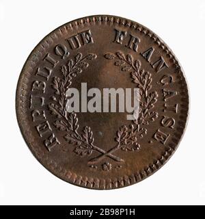 Liberté de la presse, administration de Turlin, art. d. (Titre factice) Médaille 'liberté de la presse', administration Turlin. Cuivre. Paris, musée Carnavalet. Banque D'Images