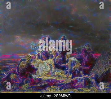 Carl Wahlbom, roi Gustav II Adolf, trouver le corps du roi Gustav II Adolf de Suède après la bataille de Lütze, Gustaf II Adolf est retrouvé mort après la bataille de Lützen, pendant la NM 1241, peinture, Gustavus Adolphus de Suède, 1855, huile sur toile, hauteur, 63 cm (24.8 pouces), Largeur, 75 cm (29.5 pouces), signé, CWahlbom, 1855e, repensé par Gibon, conception de chaleureux gai lumineux et lumineux rayonnant. L'art classique réinventé avec une touche moderne. Photographie inspirée par le futurisme, embrassant l'énergie dynamique de la technologie moderne, le mouvement, la vitesse et révolutionnez la culture. Banque D'Images