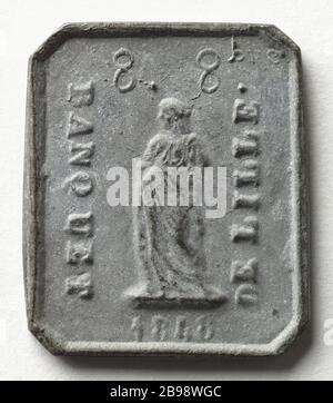 Banquet Lille, 1848 (titre factice) Médaille. Banquet de Lille. Etain, 1848. Paris, musée Carnavalet. Banque D'Images