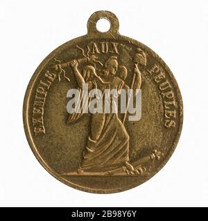 Hommage aux combattants Républicains morts pendant la Révolution des 23 et 24 février 1848 (titre factice) hommage aux combattants républicains morts hors de la Révolution de février 1848, 23 et 24 février 1848. Laiton, 1848. Paris, musée Carnavalet. Banque D'Images