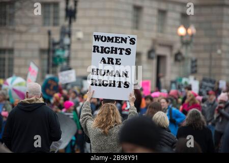 Les droits des femmes rally Banque D'Images