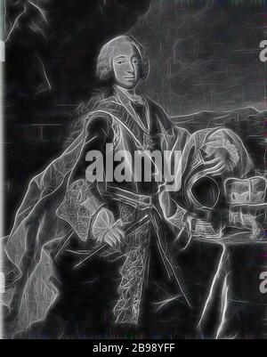 Georg Desmarées, Maximilien III Joseph, 1727-1777, peinture, portrait, électeur de Bavière, 18e siècle, huile, hauteur, 152 cm (59.8 pouces), largeur, 121 cm (47.6 pouces), réimaginé par Gibon, conception de chaleureux gai lumineux et lumineux rayonnant de la luminosité et de rayons lumineux. L'art classique réinventé avec une touche moderne. Photographie inspirée par le futurisme, embrassant l'énergie dynamique de la technologie moderne, le mouvement, la vitesse et révolutionnez la culture. Banque D'Images