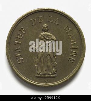 Fête de la Concorde, 21 mai 1848 Aonyme. Fête de la Concorde, 21 mai 1848. Laiton. Paris, musée Carnavalet. Banque D'Images