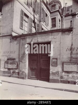 48 RUE DE SÉVIGNÉ '48, rue de Sévigné', Paris (IIIème arr.), 1911. Photo d'Eugène Atget (1857-1927). Paris, musée Carnavalet. Banque D'Images