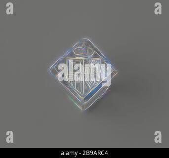 Signet de verre par Maria II Stuart, reine d'Angleterre et d'Écosse, avec imprimé, avec imprimé. Dans une boîte moderne, Angleterre, Écosse, Maria II Stuart (Reine d'Angleterre, Écosse et Irlande), anonyme, c. 1400 - c. 1950, verre, découpe, h 1.3 cm l 0.9 cm × d 0.9 cm h 4.3 cm l 15.6 cm × d 15.6 cm, repensé par Gibon, design chaleureux et joyeux, brillant de la luminosité et de rayons de lumière radiance. L'art classique réinventé avec une touche moderne. Photographie inspirée par le futurisme, embrassant l'énergie dynamique de la technologie moderne, le mouvement, la vitesse et révolutionnez la culture. Banque D'Images